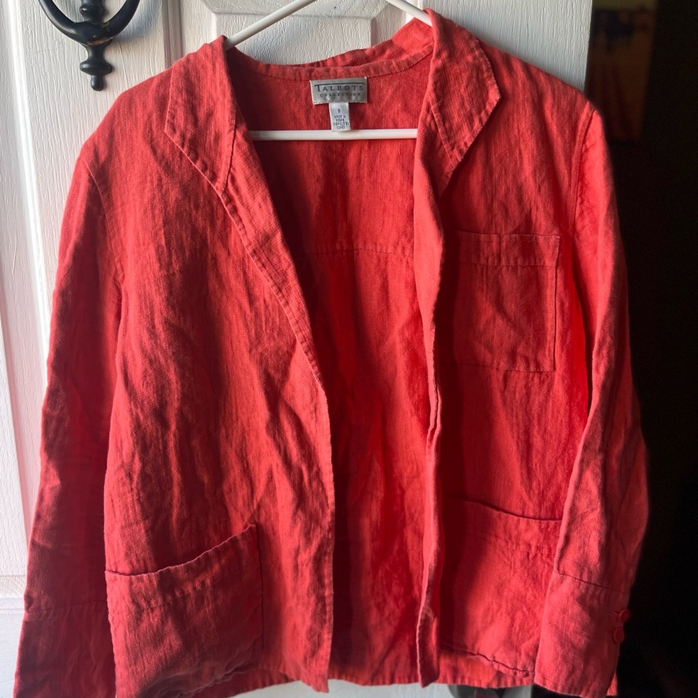 Talbots Linen Jacket - Picture 3 of 5